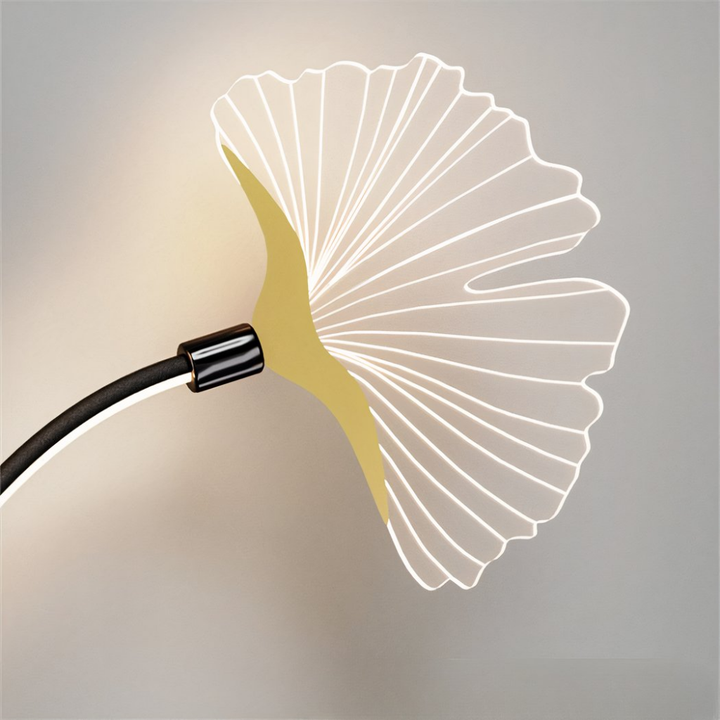 Applique murale 2 fleurs lumineuses