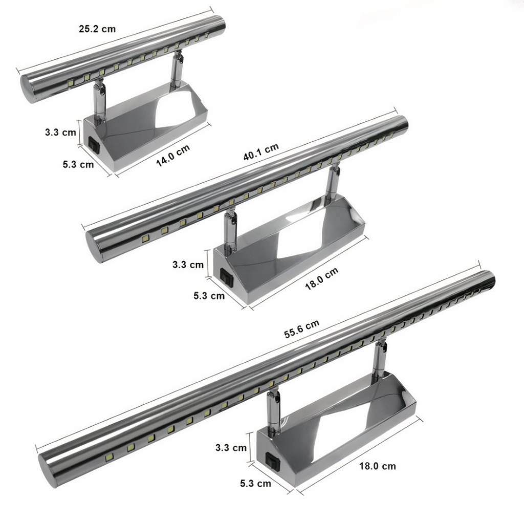 Applique murale de salle de bain inclinable
