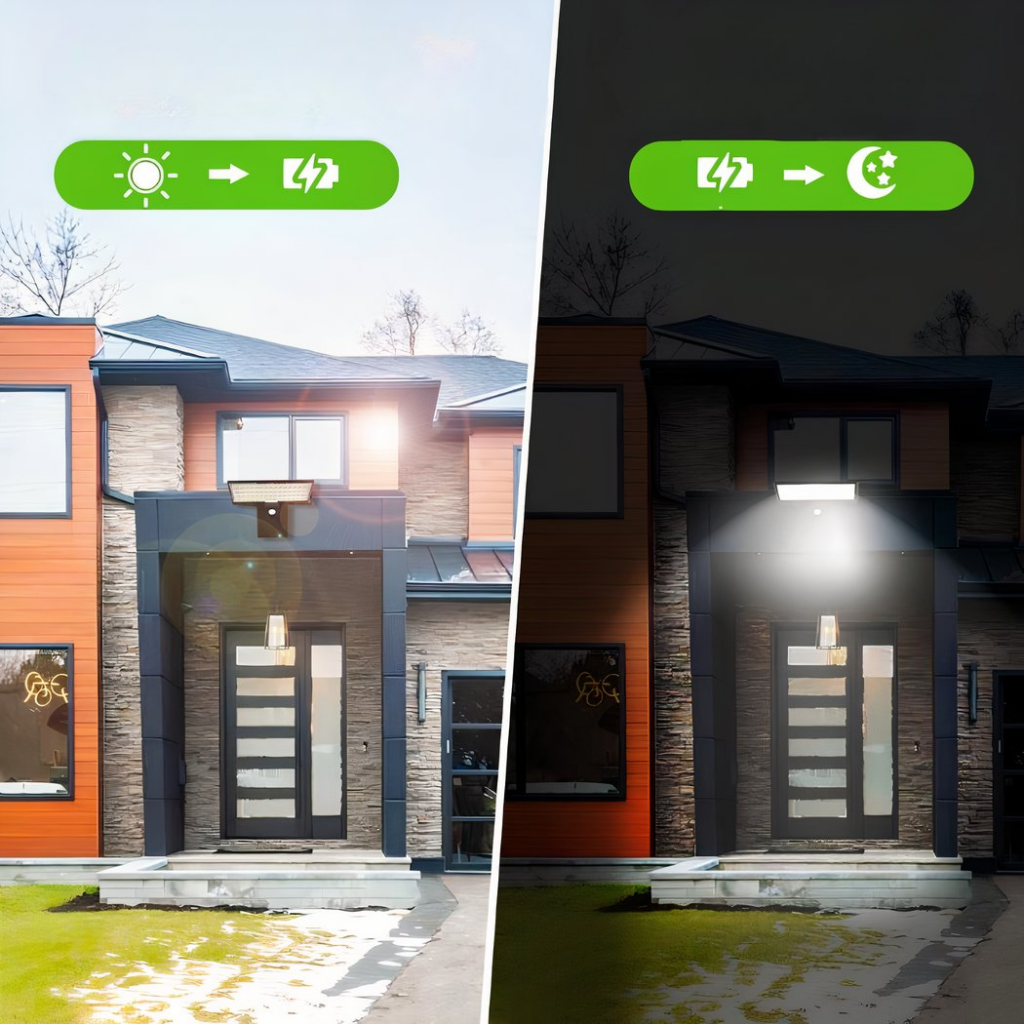 Applique murale extérieure solaire et étanche